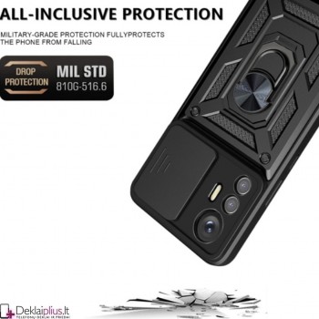 5in1 smūgiams atsparus dėklas su žiedu ir kameros apsauga (Xiaomi 12 Lite) 5in1 smūgiams atsparus dėklas su žiedu ir kameros apsauga (Xiaomi 12 Lite)